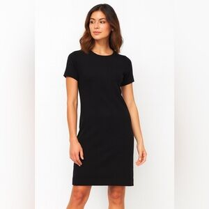 Goldworm Women’s Vintage Black Dress Size 10 | 100% Merino Wool Italy Classic